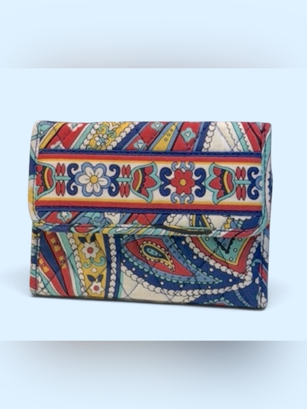 Vera Bradley Blue and Red Wallets with Artistic Design